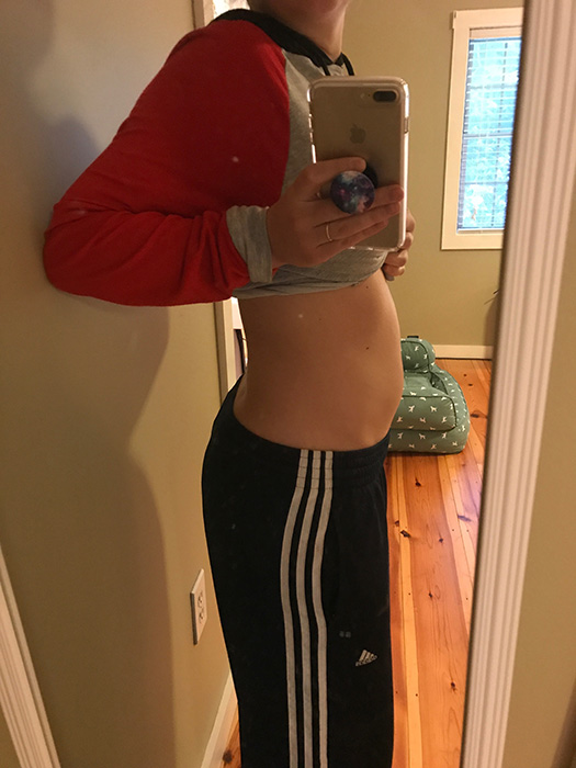 pregnancy updated belly 12 weeks