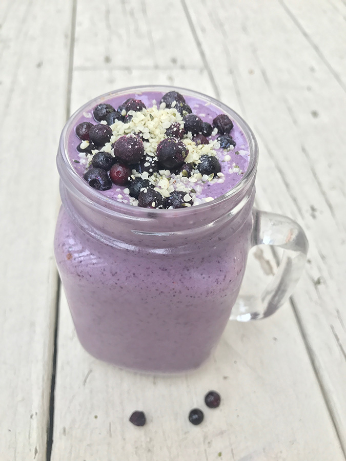 low carb blueberry smoothie recipe