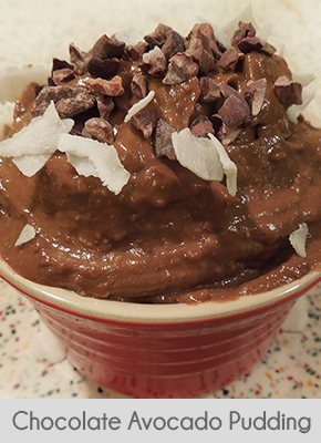 low carb breakfast ideas-chocolate avocado pudding