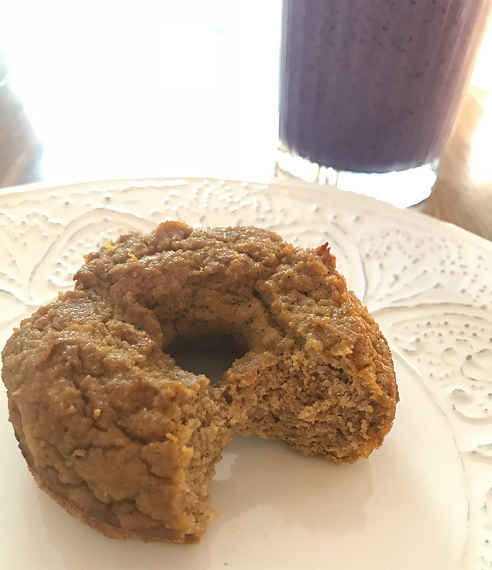smoothie pumpkin donut breakfast low carb