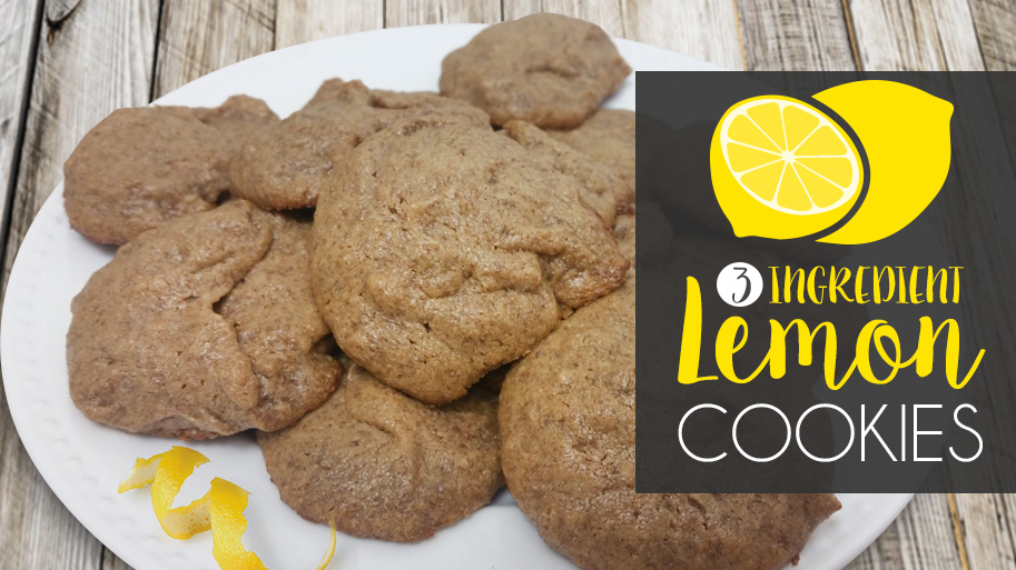 3 Ingredient Lemon Cookies GF DF