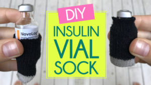 DIY Insulin Vial Sock Gloves
