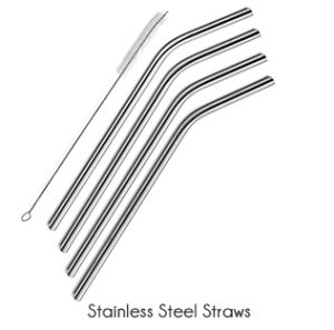 zero waste stainless steel straws