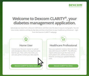 Dexcom clarity step 1