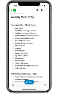 meal planning ideas dinner-ideas for winter and summer