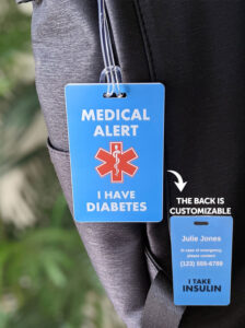 diabetes medical alert tag